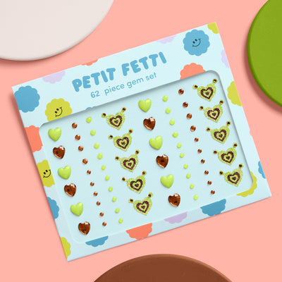 Swamp Girl Gem Set - 62 adhesive face gems