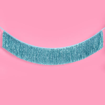 Showgirl Trio - teal + orange fringe banners