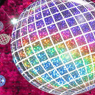 Shimmer Disco Plates - 25 foil paper plates