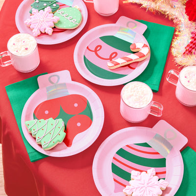 Ornament Plates - 24 paper plates