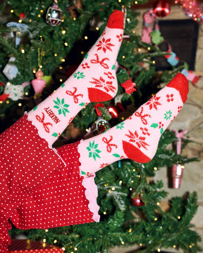 Naughty & Nice Cloud Socks - cozy holiday socks