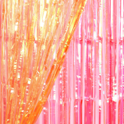 Sunset Curtain Pack - pink + orange foil curtains