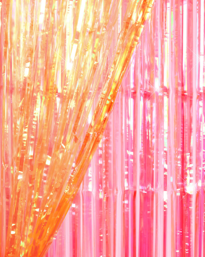 Sunset Curtain Pack - pink + orange foil curtains