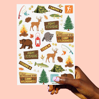 Happy Camper Tats - 44 foil temporary tattoos