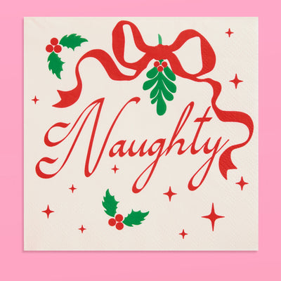 Naughty or Nice Napkins - 25 paper napkins