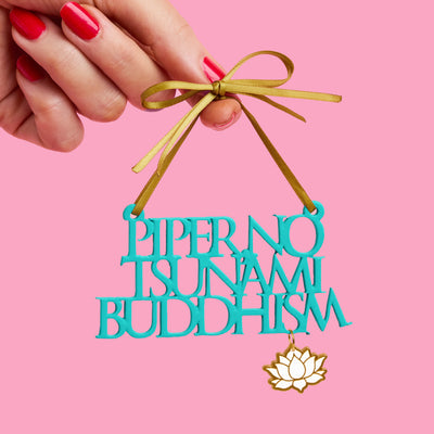 Piper No! Ornament - aqua ornament