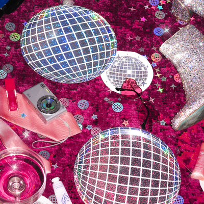 Shimmer Disco Plates - 25 foil paper plates