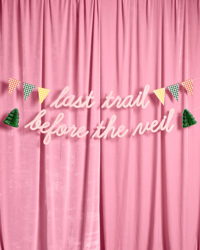 Last Trail Banner - 3D paper banner