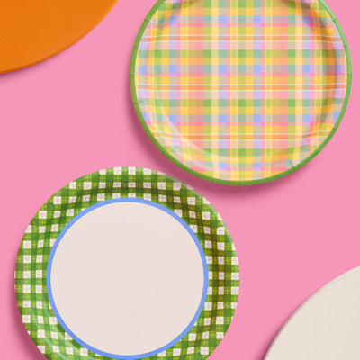 Summer Camp Trio - plates, napkins + tablecloth