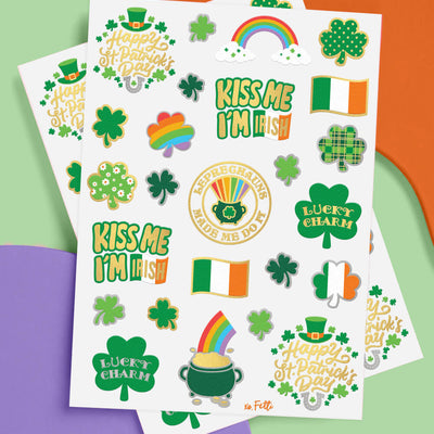 Kiss Me Tats - 50 foil temporary tattoos