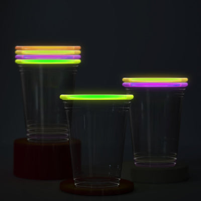 Rave Girl Glo Cups - 16 glow rimmed cups
