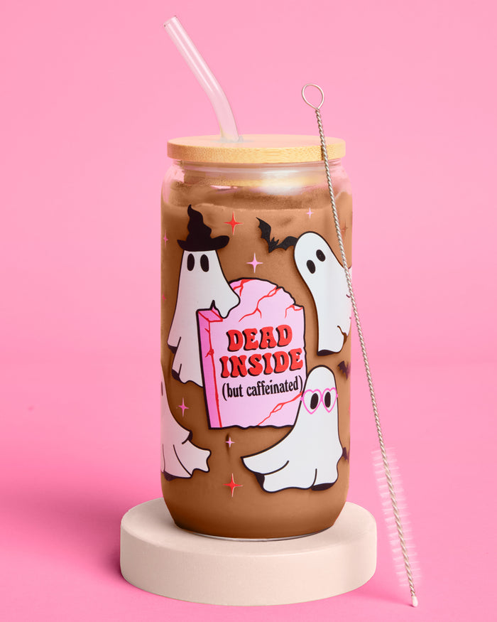 Halloween Ghost Tumbler - glass cup set