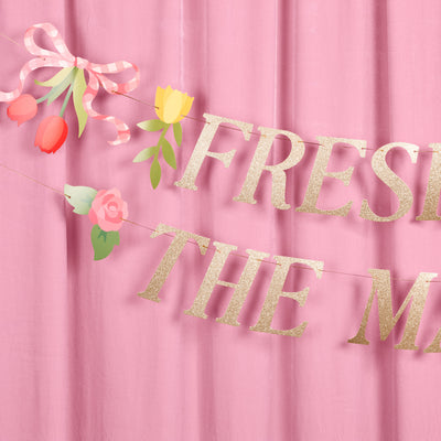 Fresh Off The Market Banner - gold glitter banner