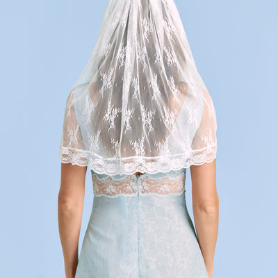 Lace on Lace Veil - layered multi lace veil