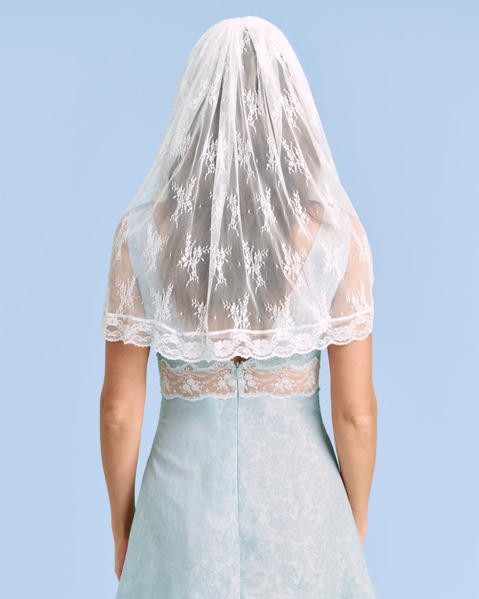 Lace on Lace Veil - layered multi lace veil