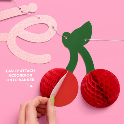 Ma Cherie Banner - 3D glitter banner