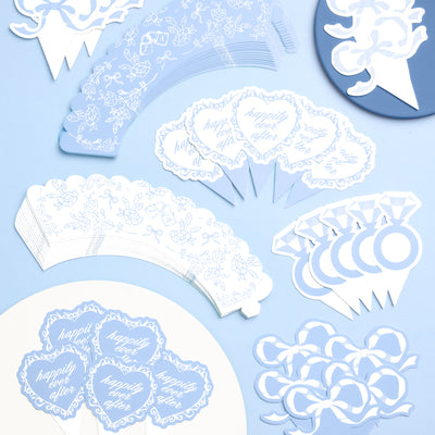 Happily Ever After Toppers - 24 wrappers + toppers