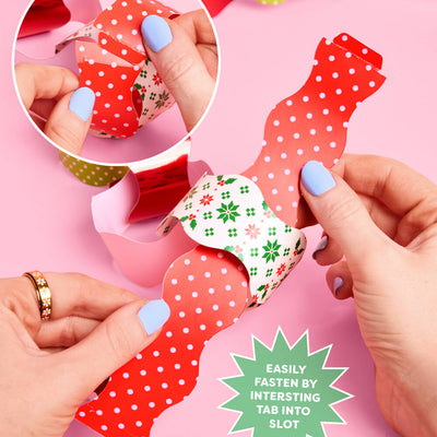 Tis the Season Paper Chains - 90 strip holiday garland