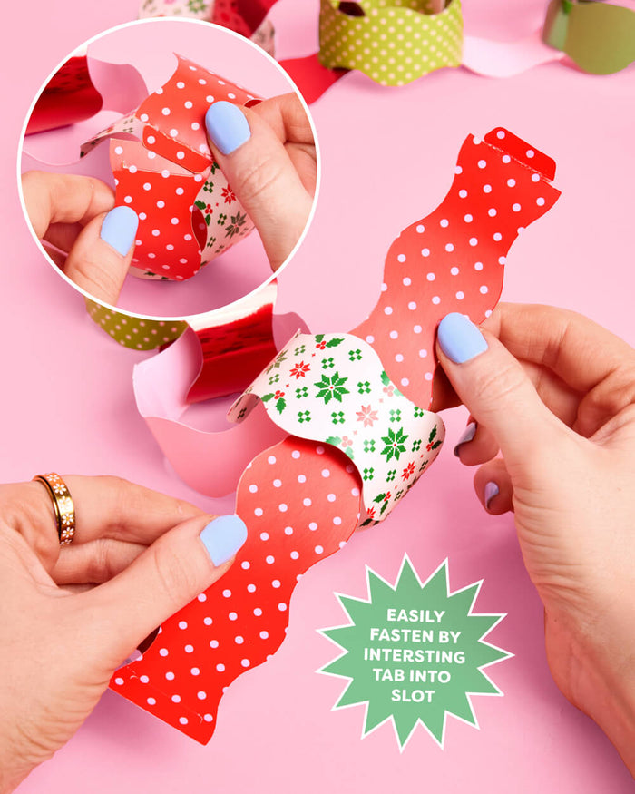 Tis the Season Paper Chains - 90 strip holiday garland