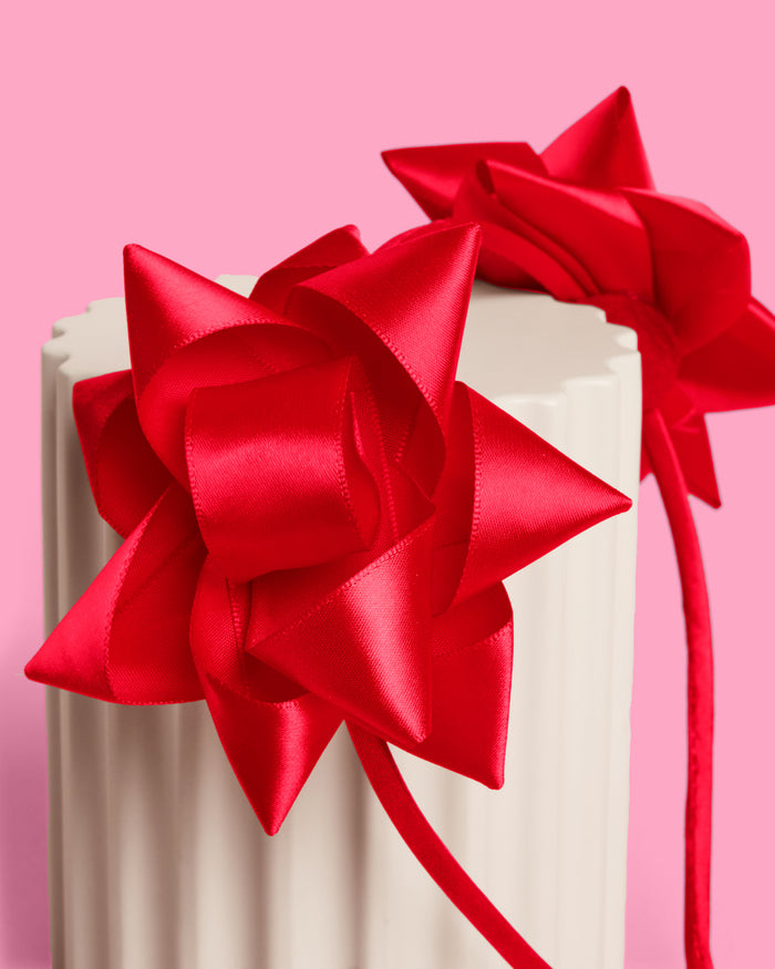 Bow on Top Headband - satin headband