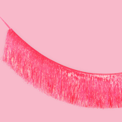 That's Hot Fringe - pink foil banner