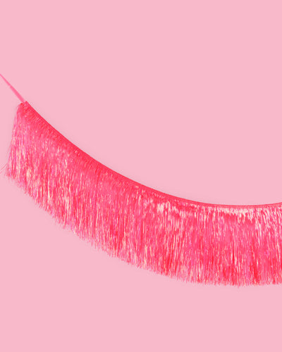 That's Hot Fringe - pink foil banner
