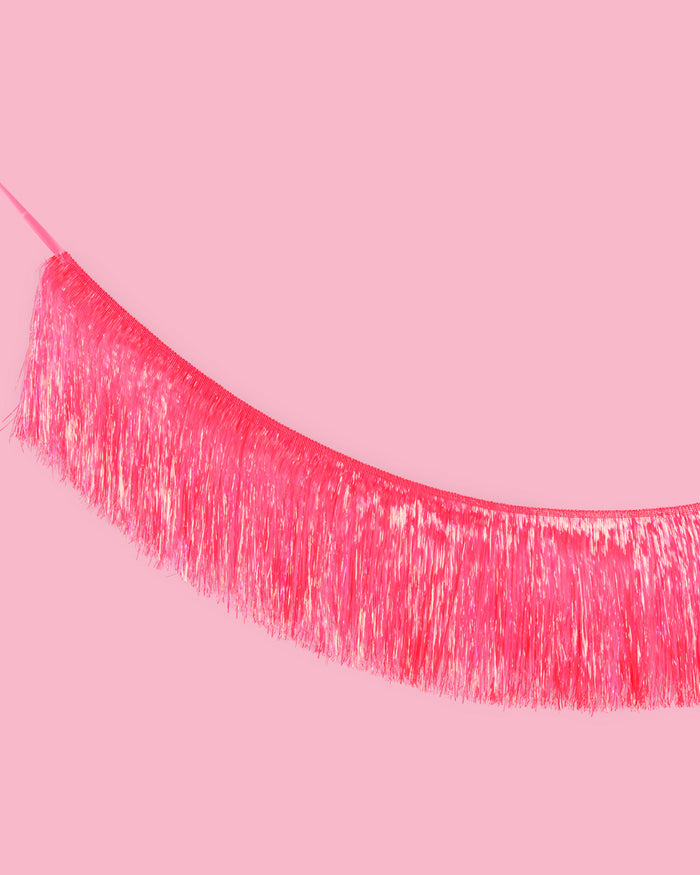 That's Hot Fringe - pink foil banner