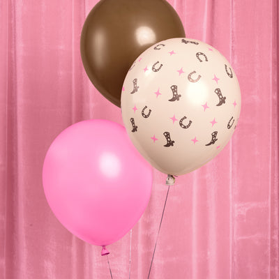 Cowgirl Balloons Set - 24 latex balloons