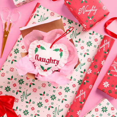 Naughty or Nice? Wrapping Paper - double sided paper roll