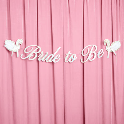 Swan to Be Banner - iridescent foil banner