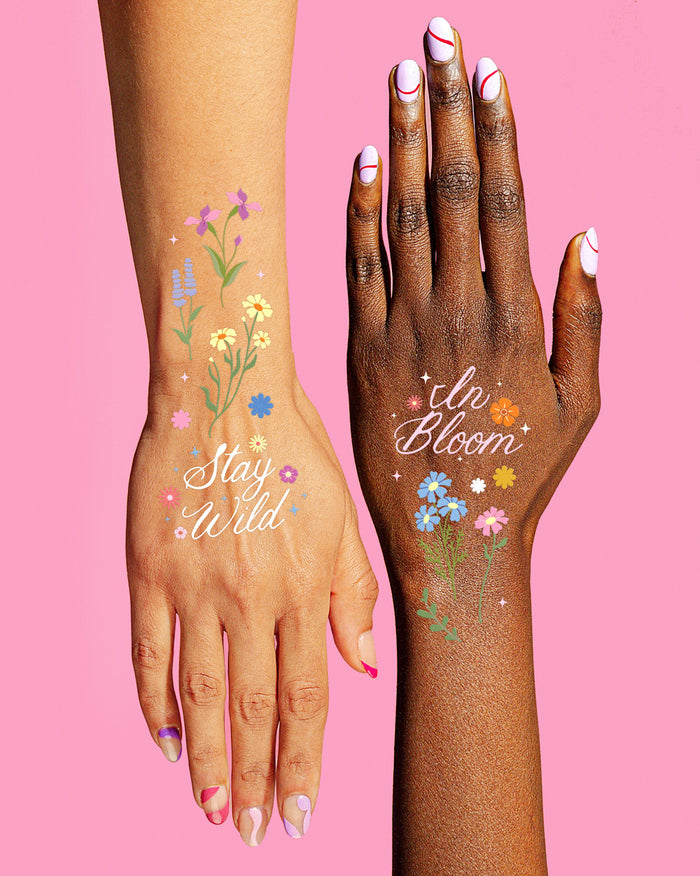 Wildflower Tats - 104 temporary tattoos