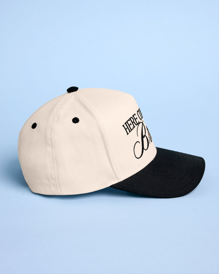 Here Comes the Bride Hat - embroidered trucker hat