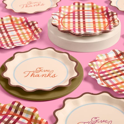 Give Thanks Plates - 24 paper plates