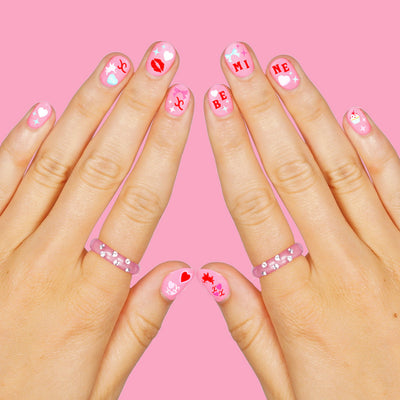 Be Mine Nail Stickers - 164 stickers