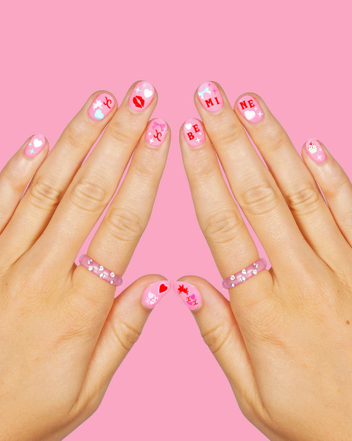 Be Mine Nail Stickers - 164 stickers