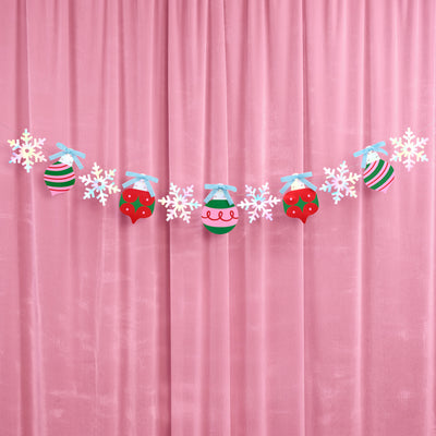 Ornament Snowflake Banner - iridescent foil banner