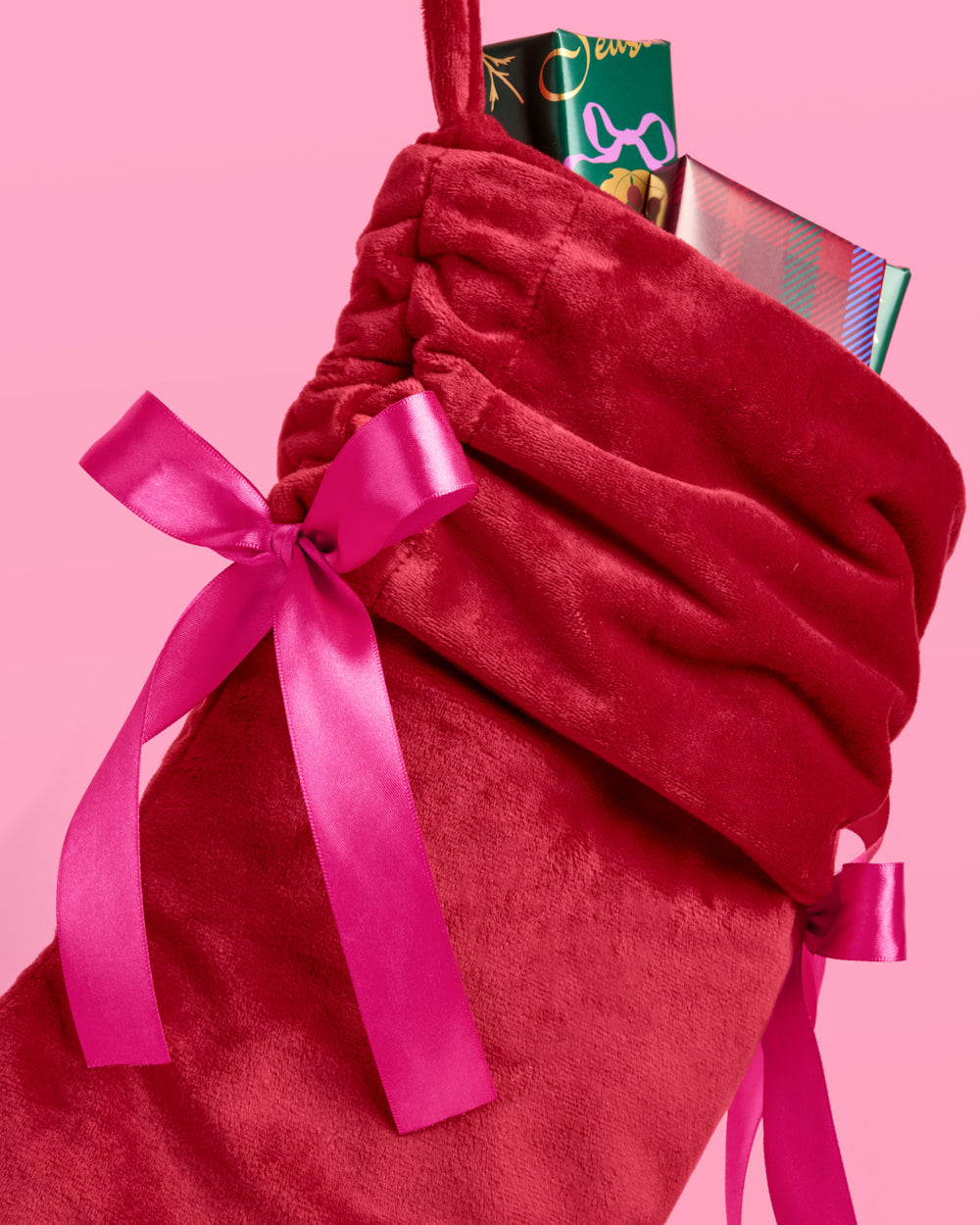 Velvet Stocking - ruched stocking