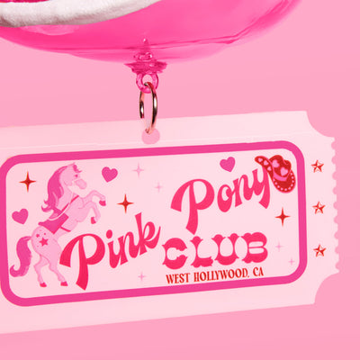 Pink Pony Club Ornament - glass ornament
