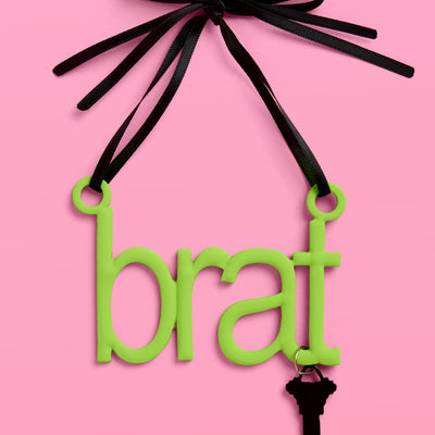 Brat Ornament - neon green ornament