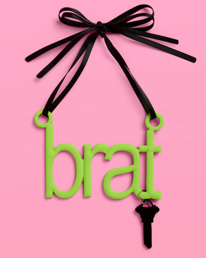 Brat Ornament - neon green ornament