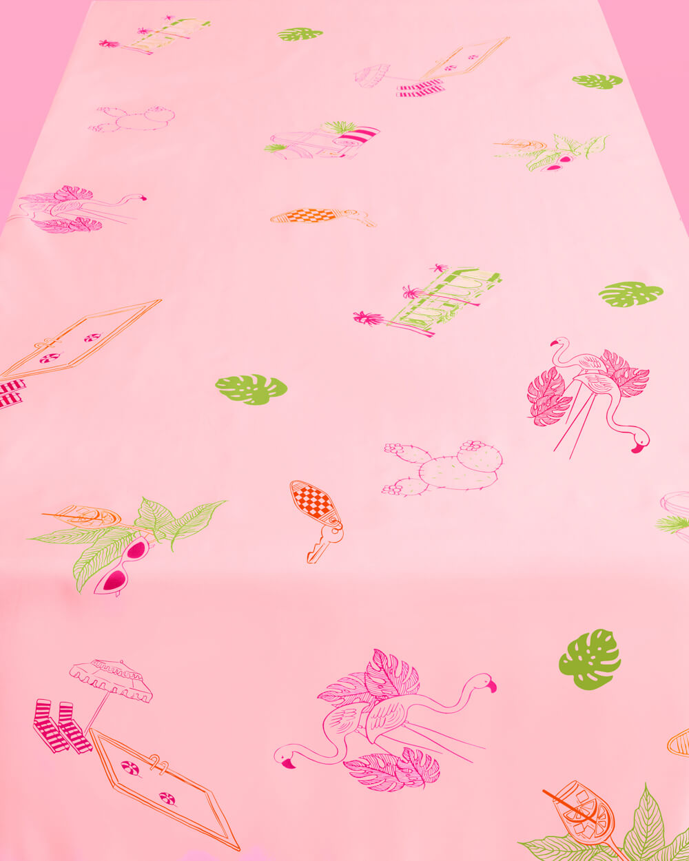 Palm Royale Tablecloth - washable tablecloth