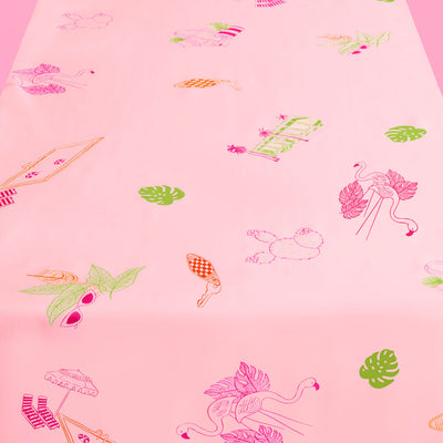 Palm Royale Tablecloth - washable tablecloth