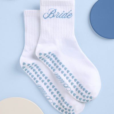 Bride Pilates Sock - grippy crew sock