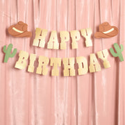 Wild Wild West Banner - gold foil banner