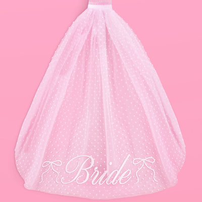 Dotted Bride Veil - embroidered bridal veil
