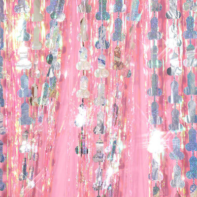 Penis Curtain Pack - iridescent foil curtains