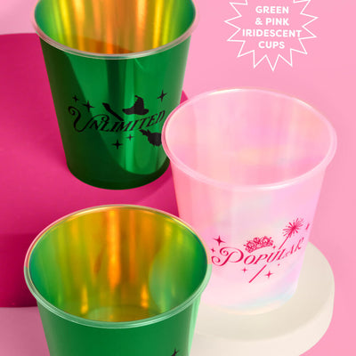 Emerald City Cups - 16 plastic cups