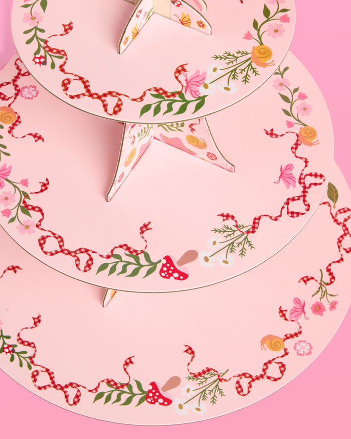 Garden Fairy Cupcake Tower - 3 tiered display