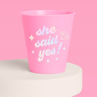 She Said Yes! Shots - 12 matte 2 oz shot glasses