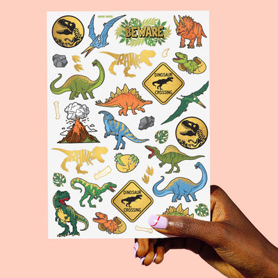 Dino-mite Tats - 44 foil temporary tattoos